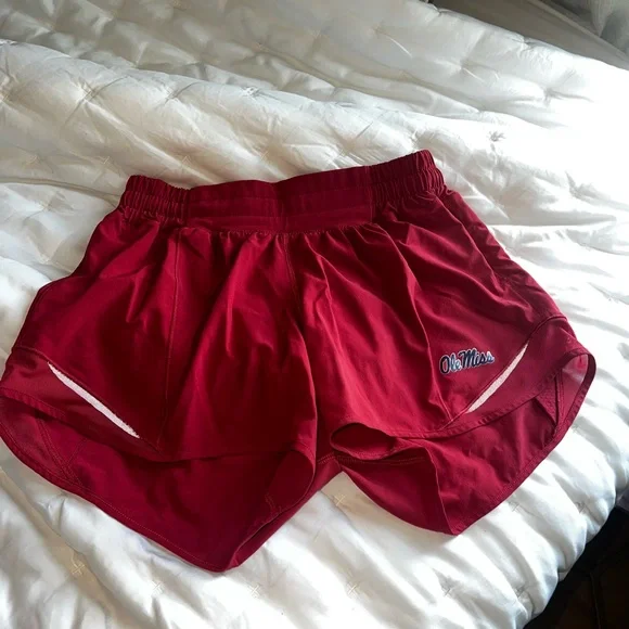 Lululemon red shorts- Ole Miss 2.5 hotty hot - Picture 1 of 1